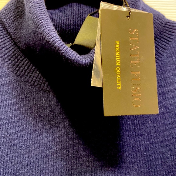 State cashmere turtleneck Sz XXL NWT 30 % cashmere - Picture 4 of 8